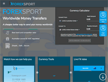 Tablet Screenshot of forexsport.com